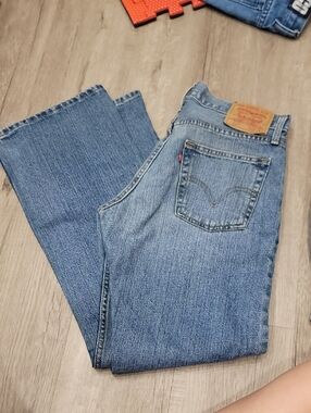 Levi's 527 Light Blue Straight Jeans with Back Patch